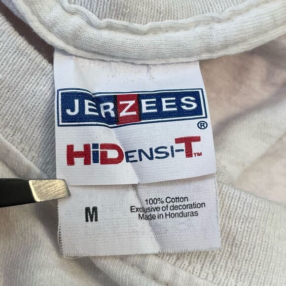 Towson State University Jerzees Graphic Tee White Yellow Black Maryland Tiger TS - Picture 4 of 5